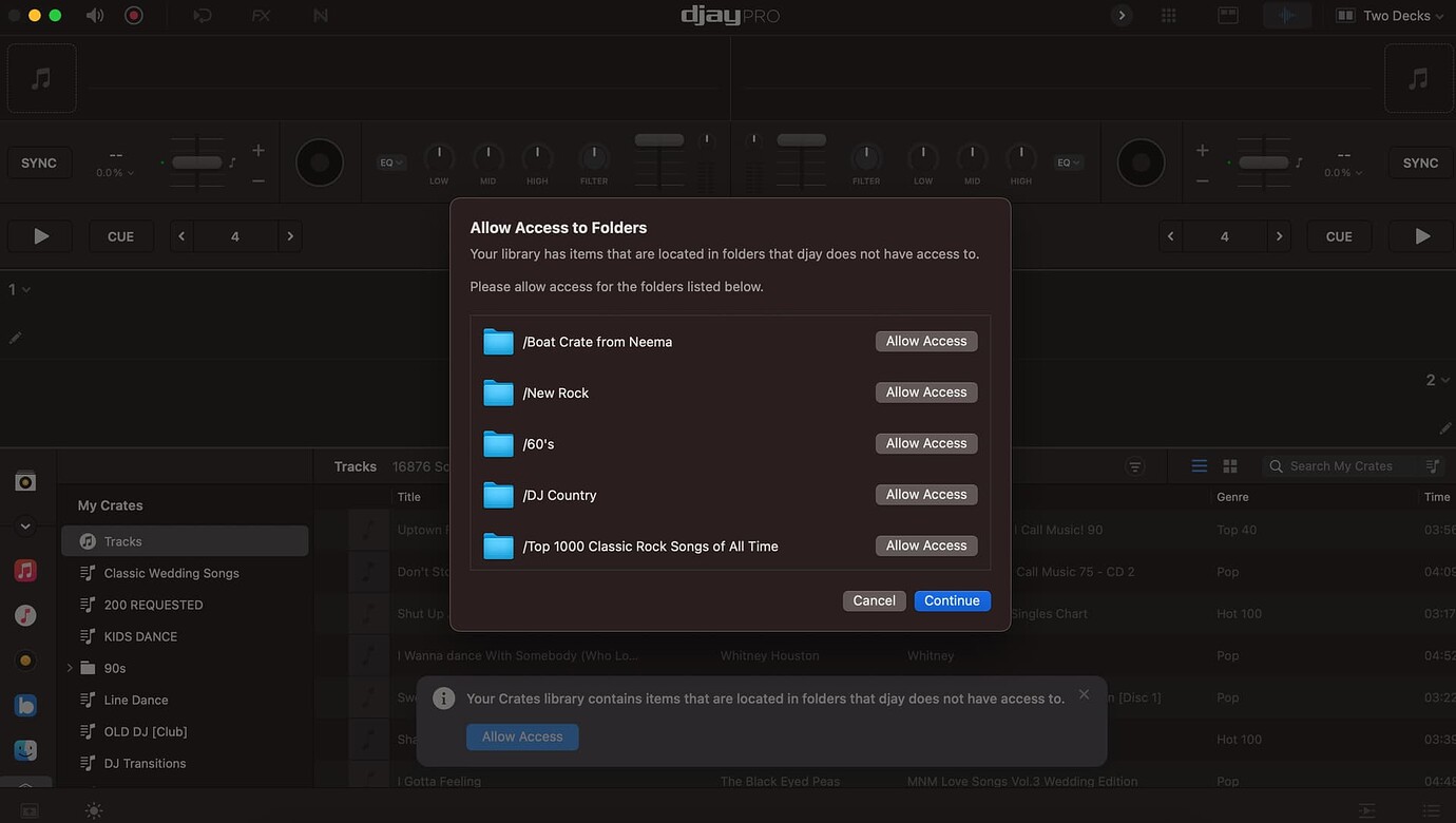 Serato crates showing empty in Djay Questions Algoriddim Community