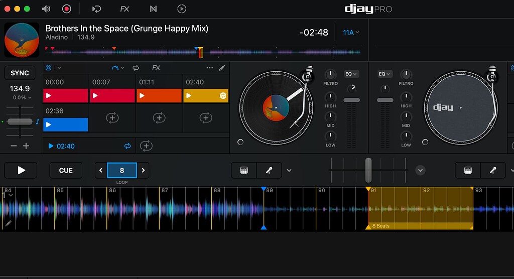 Waveform and Loop Display on XDJ-AZ (One Library) - Questions