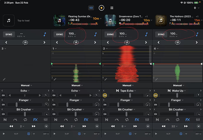 bpm djay obscured