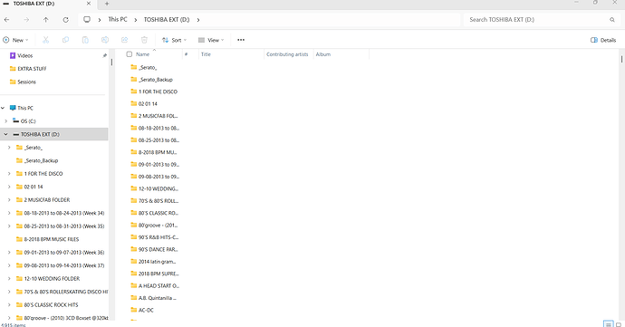 SERATO FOLDER EXTERNAL DRIVE
