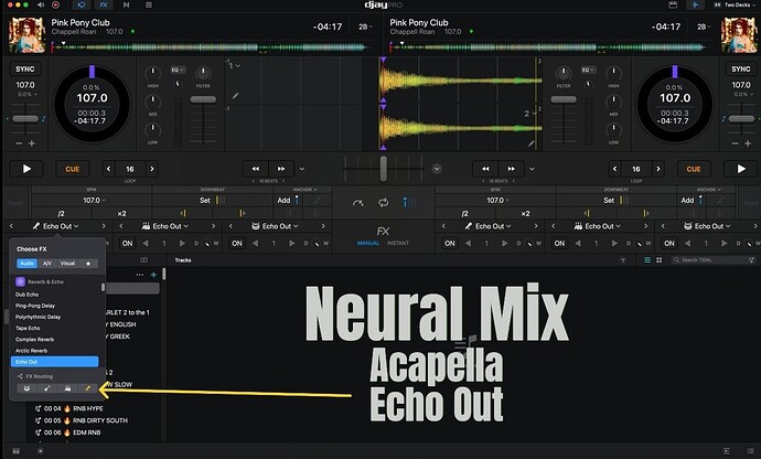 Neural Mix Acapella  mapping